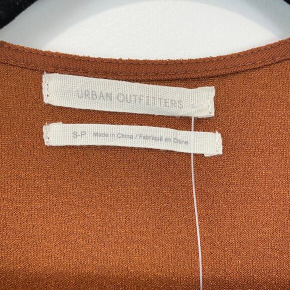 NWT Urban Outfitters Wrap Dress Rust/Burnt Orange Women’s S — Fall Spice - Picture 3 of 6